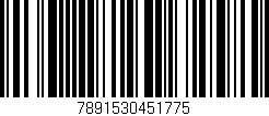 Código de barras (EAN, GTIN, SKU, ISBN): '7891530451775'