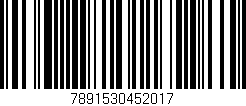 Código de barras (EAN, GTIN, SKU, ISBN): '7891530452017'