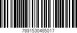 Código de barras (EAN, GTIN, SKU, ISBN): '7891530465017'