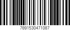 Código de barras (EAN, GTIN, SKU, ISBN): '7891530471087'