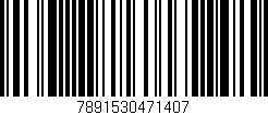 Código de barras (EAN, GTIN, SKU, ISBN): '7891530471407'