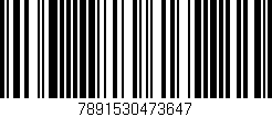 Código de barras (EAN, GTIN, SKU, ISBN): '7891530473647'