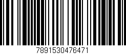 Código de barras (EAN, GTIN, SKU, ISBN): '7891530476471'