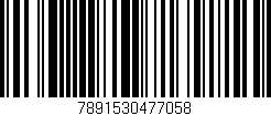 Código de barras (EAN, GTIN, SKU, ISBN): '7891530477058'