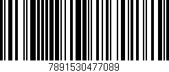 Código de barras (EAN, GTIN, SKU, ISBN): '7891530477089'