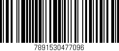 Código de barras (EAN, GTIN, SKU, ISBN): '7891530477096'