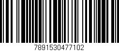 Código de barras (EAN, GTIN, SKU, ISBN): '7891530477102'