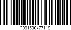 Código de barras (EAN, GTIN, SKU, ISBN): '7891530477119'