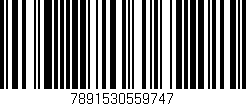 Código de barras (EAN, GTIN, SKU, ISBN): '7891530559747'