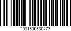 Código de barras (EAN, GTIN, SKU, ISBN): '7891530560477'