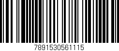 Código de barras (EAN, GTIN, SKU, ISBN): '7891530561115'