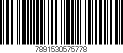 Código de barras (EAN, GTIN, SKU, ISBN): '7891530575778'