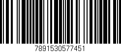 Código de barras (EAN, GTIN, SKU, ISBN): '7891530577451'