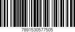 Código de barras (EAN, GTIN, SKU, ISBN): '7891530577505'