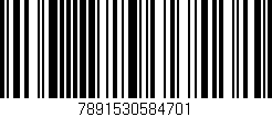 Código de barras (EAN, GTIN, SKU, ISBN): '7891530584701'