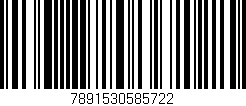 Código de barras (EAN, GTIN, SKU, ISBN): '7891530585722'