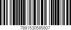 Código de barras (EAN, GTIN, SKU, ISBN): '7891530585807'