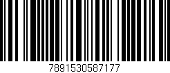 Código de barras (EAN, GTIN, SKU, ISBN): '7891530587177'