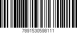 Código de barras (EAN, GTIN, SKU, ISBN): '7891530598111'