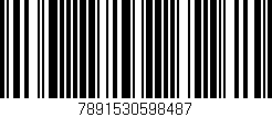 Código de barras (EAN, GTIN, SKU, ISBN): '7891530598487'