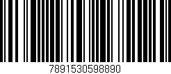 Código de barras (EAN, GTIN, SKU, ISBN): '7891530598890'