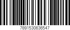 Código de barras (EAN, GTIN, SKU, ISBN): '7891530636547'