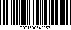 Código de barras (EAN, GTIN, SKU, ISBN): '7891530643057'