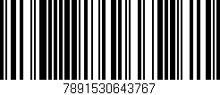 Código de barras (EAN, GTIN, SKU, ISBN): '7891530643767'