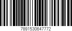 Código de barras (EAN, GTIN, SKU, ISBN): '7891530647772'