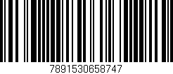 Código de barras (EAN, GTIN, SKU, ISBN): '7891530658747'