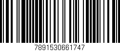 Código de barras (EAN, GTIN, SKU, ISBN): '7891530661747'