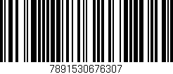 Código de barras (EAN, GTIN, SKU, ISBN): '7891530676307'