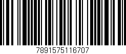 Código de barras (EAN, GTIN, SKU, ISBN): '7891575116707'