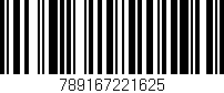 Código de barras (EAN, GTIN, SKU, ISBN): '789167221625'