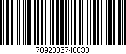 Código de barras (EAN, GTIN, SKU, ISBN): '7892006748030'