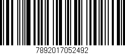 Código de barras (EAN, GTIN, SKU, ISBN): '7892017052492'