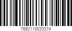 Código de barras (EAN, GTIN, SKU, ISBN): '7892110033374'