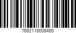 Código de barras (EAN, GTIN, SKU, ISBN): '7892116009465'