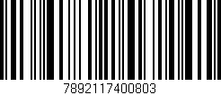 Código de barras (EAN, GTIN, SKU, ISBN): '7892117400803'