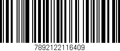 Código de barras (EAN, GTIN, SKU, ISBN): '7892122116409'