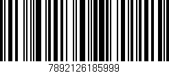 Código de barras (EAN, GTIN, SKU, ISBN): '7892126185999'