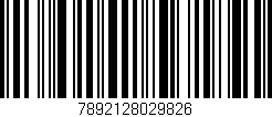 Código de barras (EAN, GTIN, SKU, ISBN): '7892128029826'