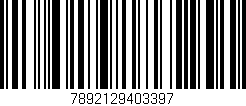 Código de barras (EAN, GTIN, SKU, ISBN): '7892129403397'