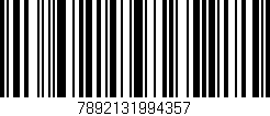 Código de barras (EAN, GTIN, SKU, ISBN): '7892131994357'