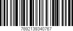 Código de barras (EAN, GTIN, SKU, ISBN): '7892139340767'