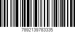 Código de barras (EAN, GTIN, SKU, ISBN): '7892139783335'