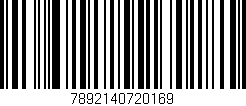 Código de barras (EAN, GTIN, SKU, ISBN): '7892140720169'