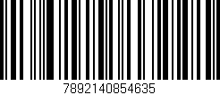 Código de barras (EAN, GTIN, SKU, ISBN): '7892140854635'