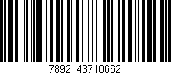Código de barras (EAN, GTIN, SKU, ISBN): '7892143710662'