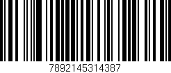 Código de barras (EAN, GTIN, SKU, ISBN): '7892145314387'